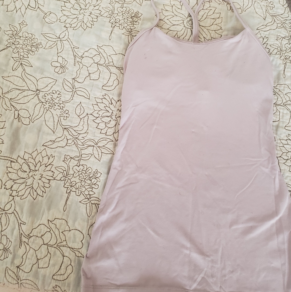 Lululemon mauve flow Y top